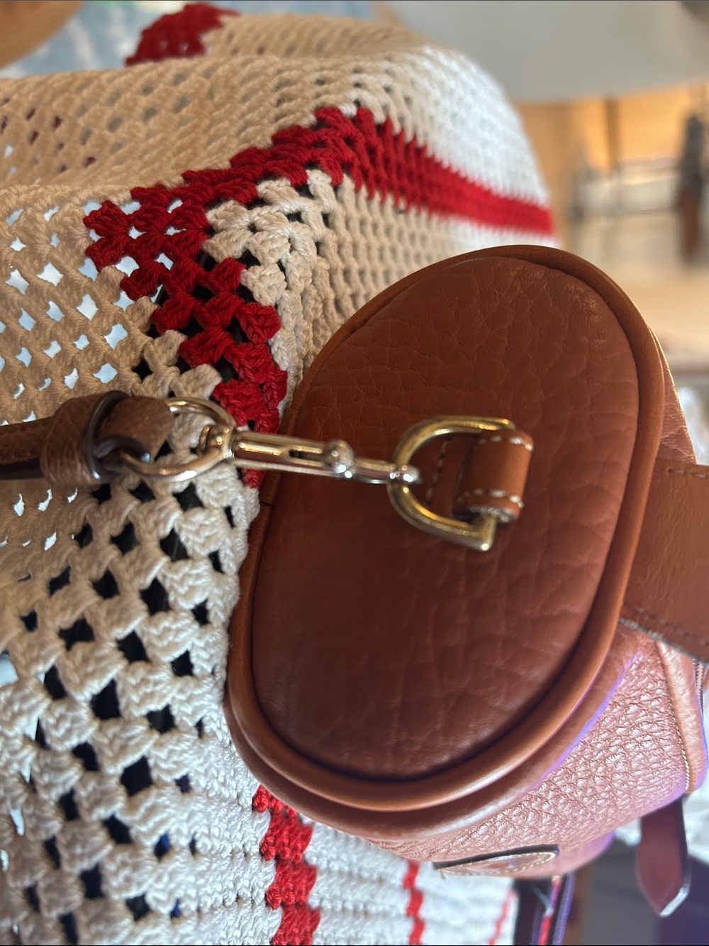 Dooney & Bourke Saddle Brown Pebble Leather Crossbody - Picture 7 of 8